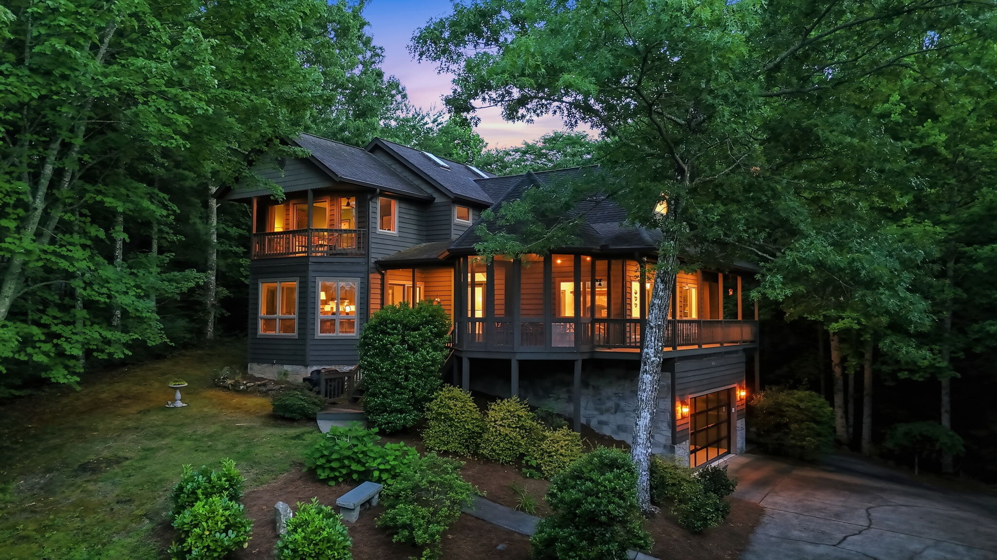 Fox Hollow exterior at dusk
